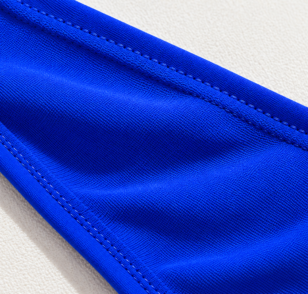Breeze Triangle Tie-Side Bikini Set – Royal Blue
